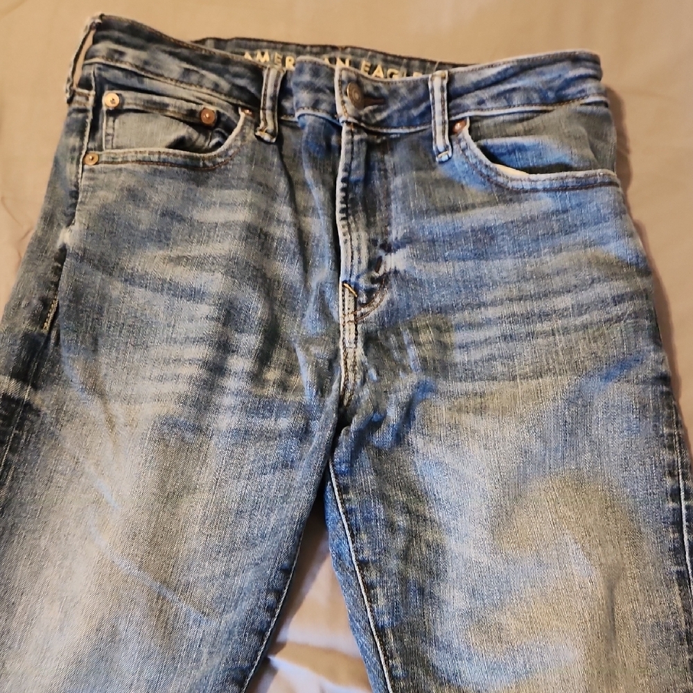 American Eagle Outfitters Blue Straight Jeans - Picture 4 of 4